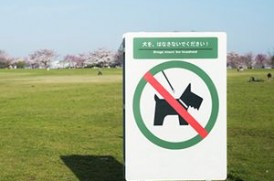 犬禁止の看板